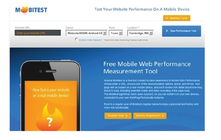 Mobitest Performance Testing Tool